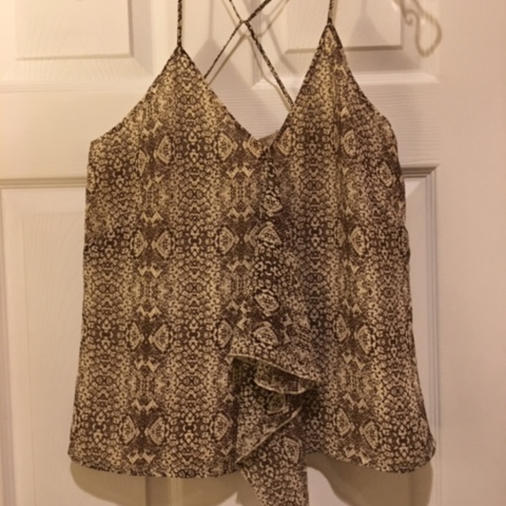 Michael Kors Python Halter Top